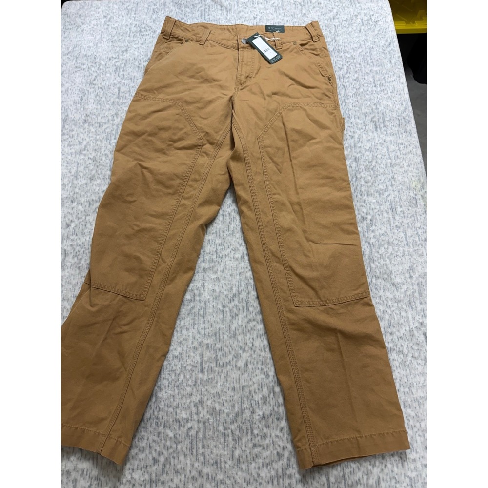 Alpine Design Mens M AD Utility Pant Brown Khaki Double‎ Knee 32x30 ADM24901 NEW